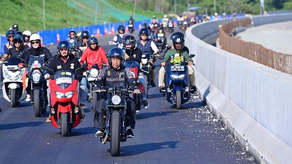 Telah di Buka Ruas Jalan Tol IKN Untuk Parah Peserta Upacara